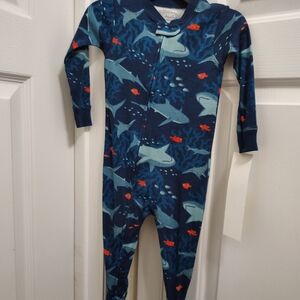 Carter's Ocean Adventure Footie - Navy and Red